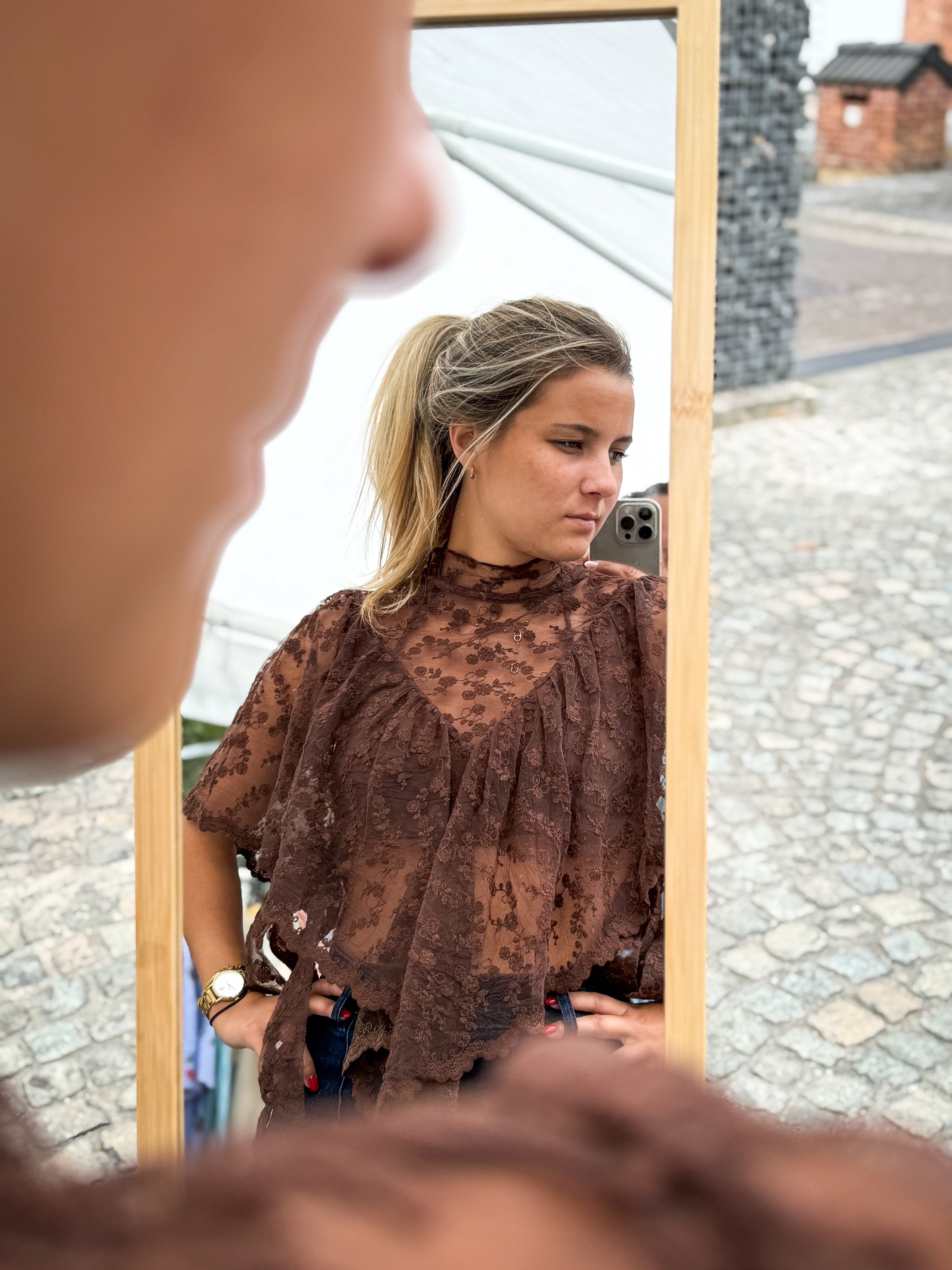 Blouse Fleur Transparent