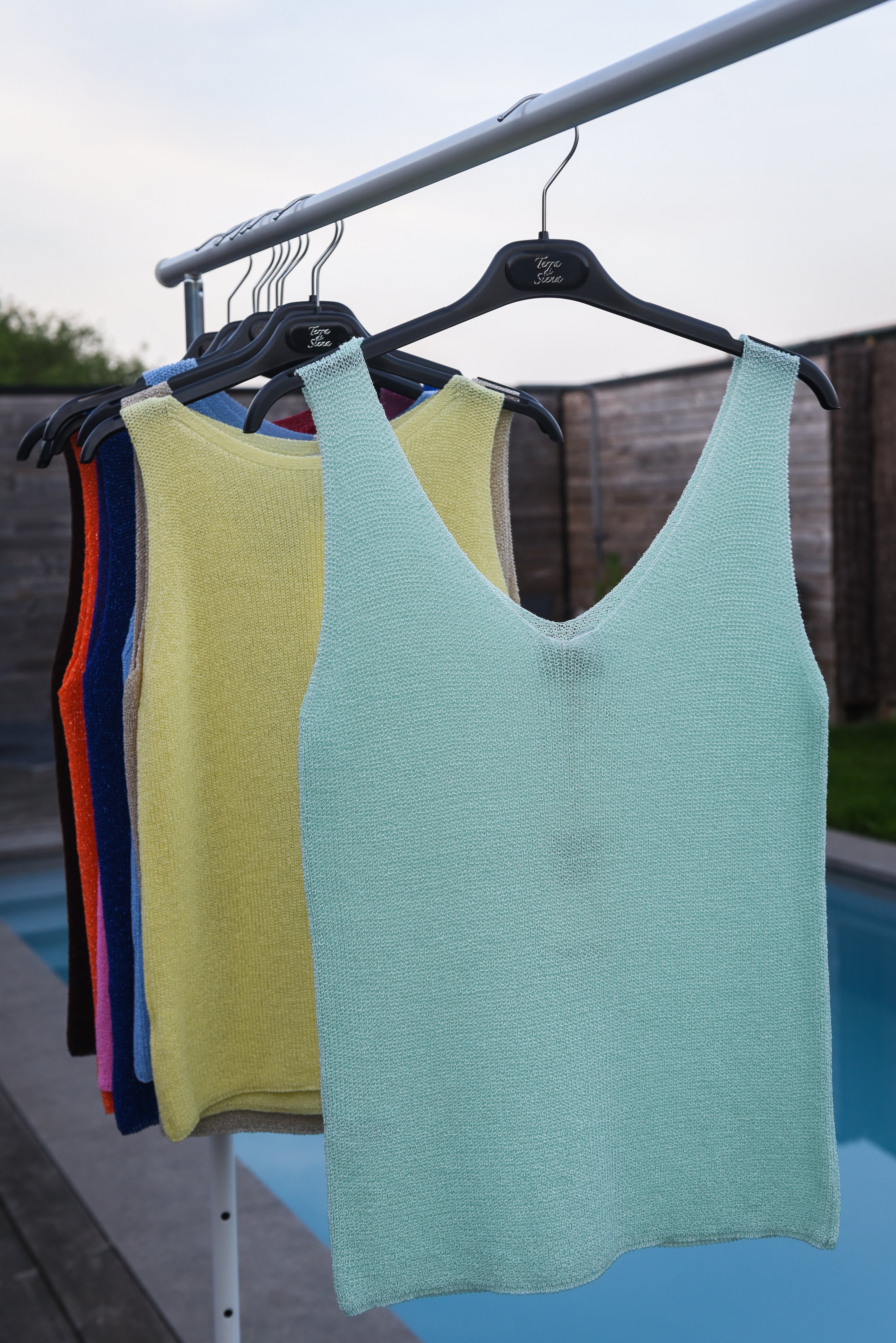 Topje Glitter Pastel groen