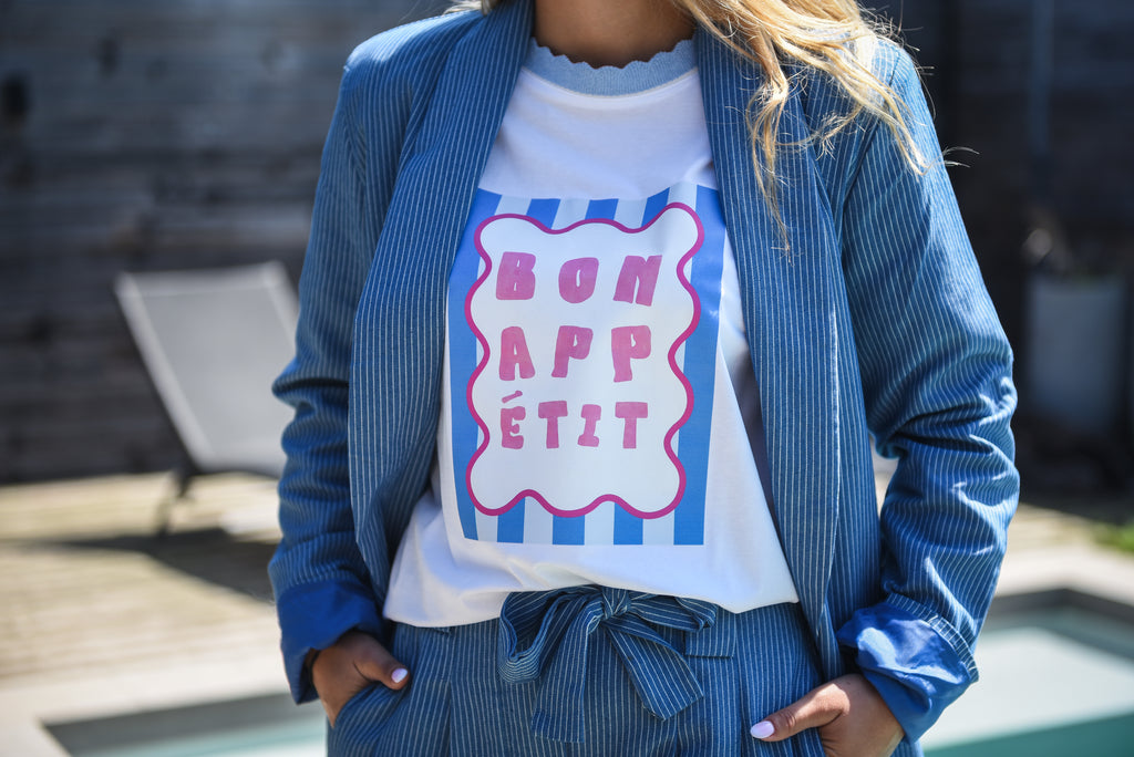 Blazer + short set blauw