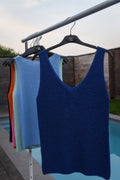 Topje Glitter Navy