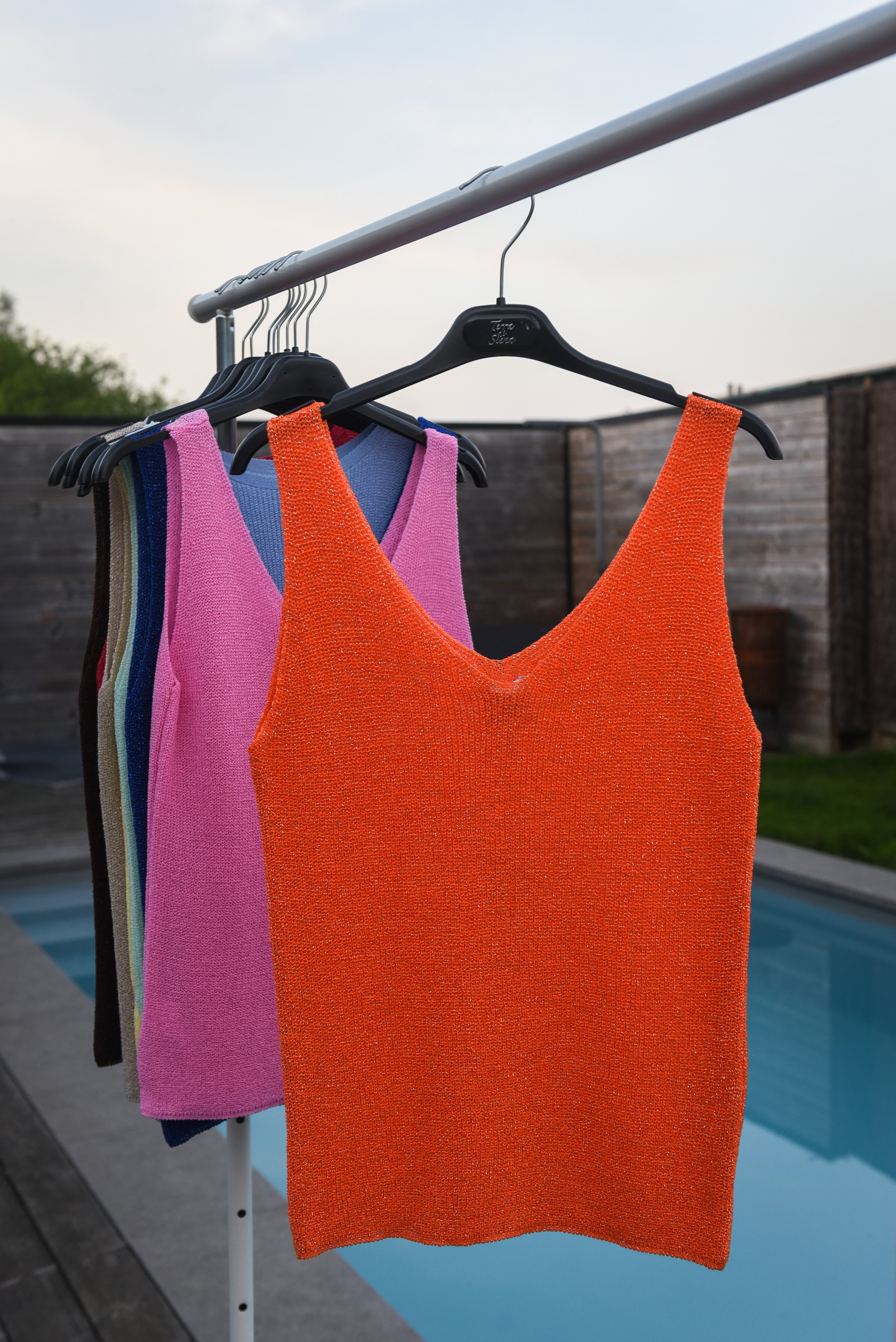 Topje Glitter Oranje