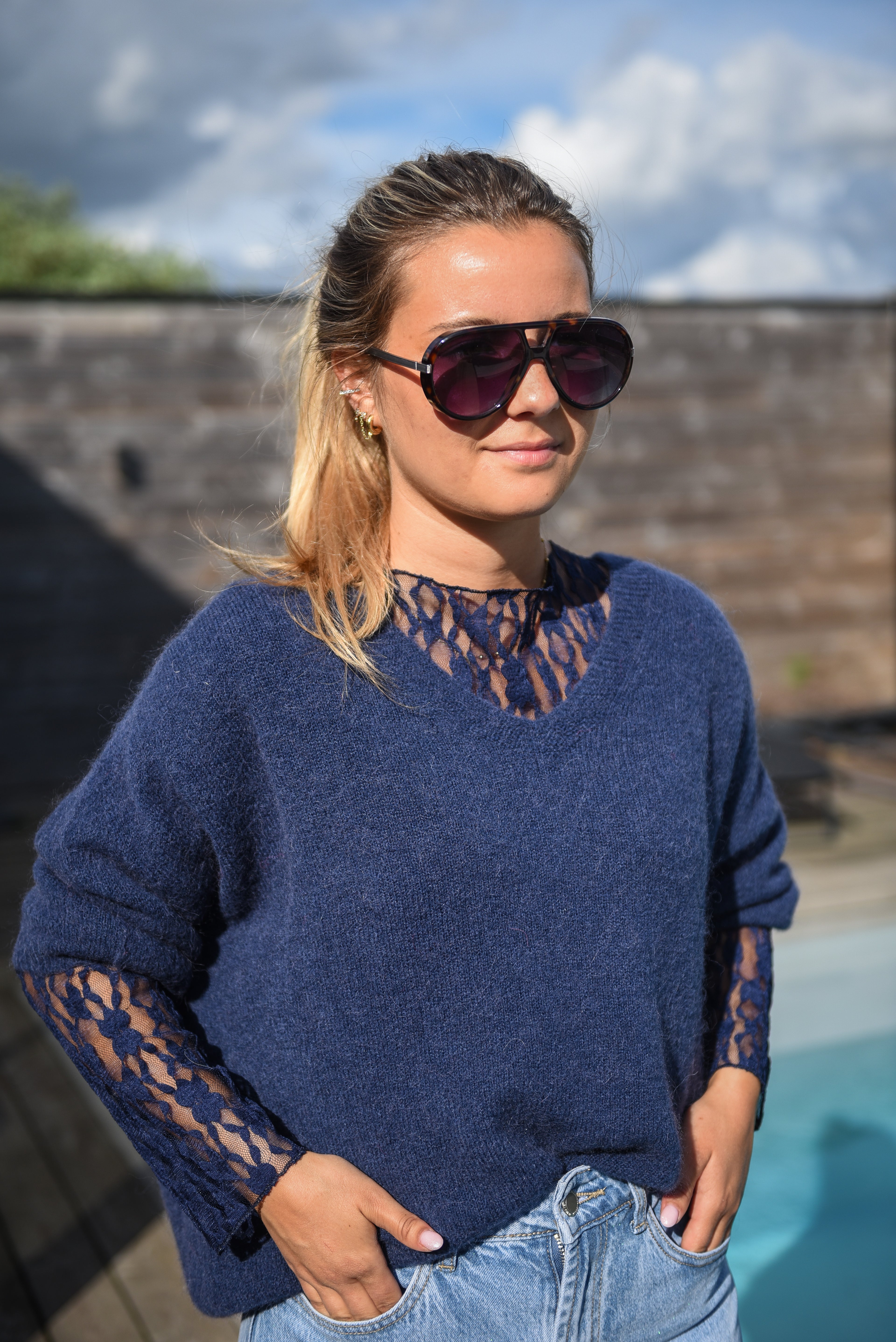 Kant & Trui layer set donker blauw