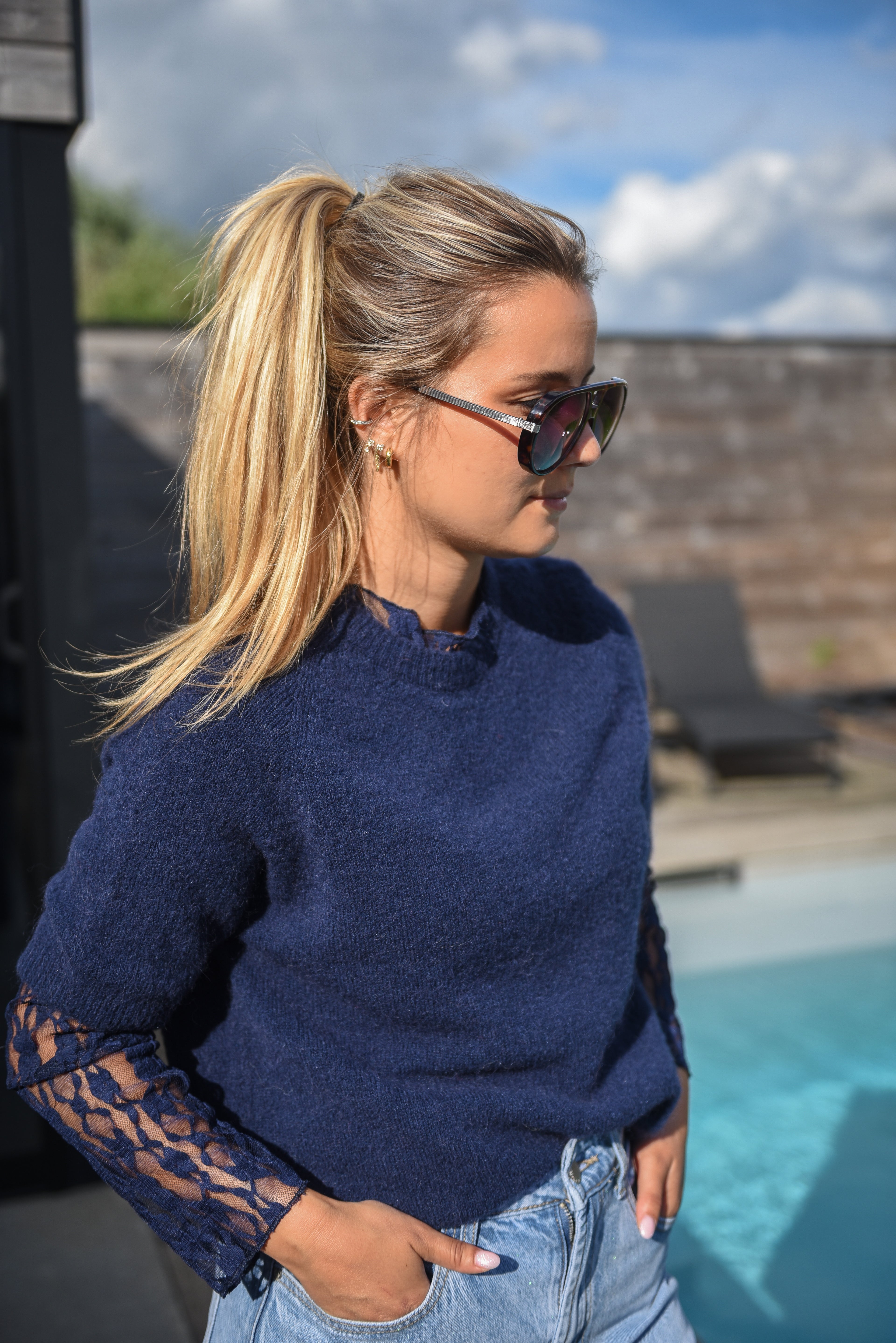 Kant & Trui layer set donker blauw